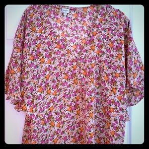 Josephine silk floral top